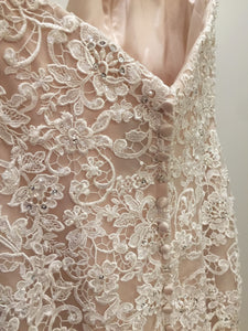 Madison James '155' size 8 new wedding dress back view close up