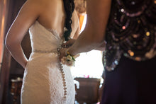 Load image into Gallery viewer, Aire Barcelona &#39;Amelie&#39; size 2 used wedding dress back view on bride
