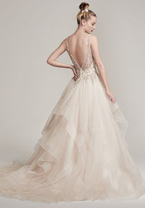 Sottero and Midgley 'Amelie' size 8 new wedding dress back view on model