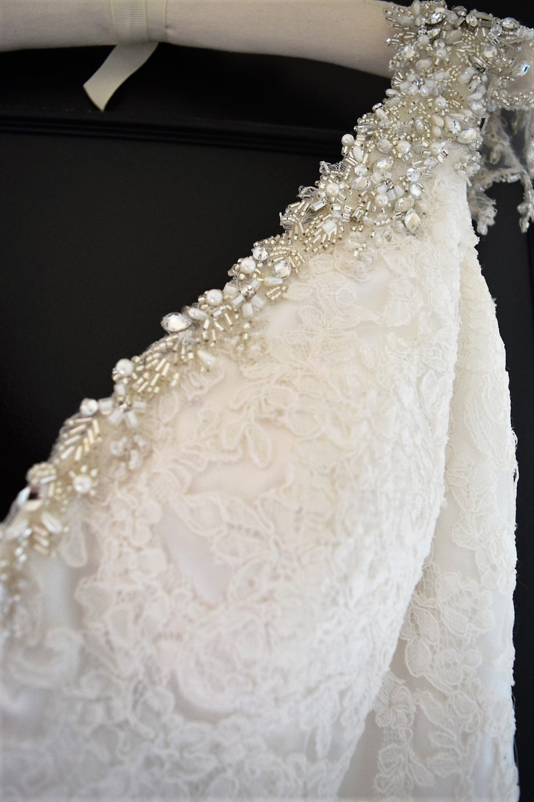 Maggie Sottero 'Cynthia' size 14 new wedding dress view of beadwork