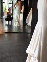 Load image into Gallery viewer, Vera Wang &#39;Pricilla&#39; size 4 used wedding dress back view on bride
