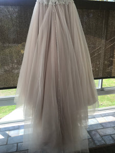 David Tutera for Mon Cheri 'Idalia' size 8 new wedding dress view of train of dress