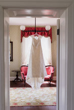Load image into Gallery viewer, Modern Trousseau &#39;Honey&#39; size 12 used wedding dress front view on hanger
