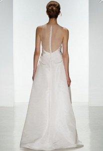Amsale 'Cory' size 12 sample wedding dress back view on model