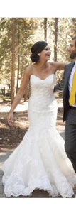 La Soie Bridal 'Caroline' size 10 used wedding dress front view on bride