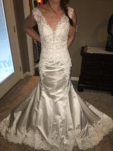 Load image into Gallery viewer, Sophia Tolli &#39;V Neck&#39; size 8 new wedding dress front view on bride
