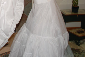 David's Bridal '9606' size 12 used wedding dress view of train