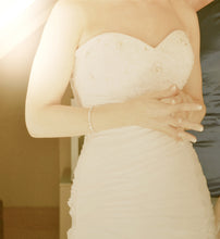Load image into Gallery viewer, Maggie Sottero &#39;Adeline Marie&#39; size 6 used wedding dress front view close up on bride
