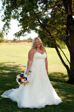 Load image into Gallery viewer, Watters Lasara Floral Strapless Wedding Dress - Watters - Nearly Newlywed Bridal Boutique - 4
