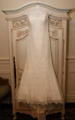 Allure '2751' size 12 used wedding dress front view on hanger