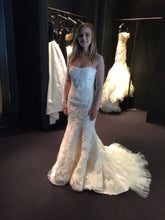 Load image into Gallery viewer, Vera Wang &#39;Hilary&#39; size 0 used wedding dress front view on bride
