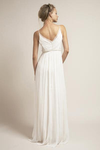 Saja 'HB6622' size 2 used wedding dress back view on model