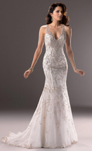 Load image into Gallery viewer, Maggie Sottero &#39;Blakely&#39; size 10 used wedding dress front view on model
