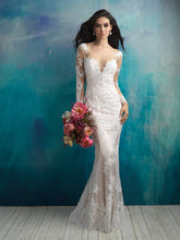 Load image into Gallery viewer, Allure &#39;9506&#39; size 10 used wedding dress front view on model
