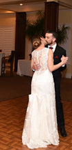 Load image into Gallery viewer, Maggie Sottero &#39;Melanie&#39; size 6 used wedding dress back view on bride
