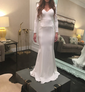 Antonio Gual 'Killian' size 2 new wedding dress front view on bride