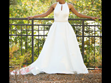 Load image into Gallery viewer, Custom Boutique &#39;Ever Thine&#39; size 2 used wedding dress front view on bride
