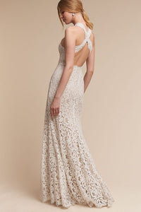 BHLDN 'Cheyenne' size 0 new wedding dress back view on bride