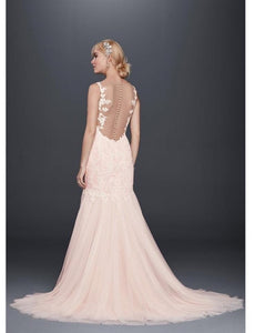 Galina 'SWG 723' size 14 new wedding dress back view on model