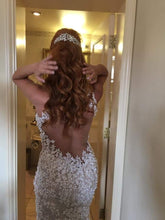 Load image into Gallery viewer, Bridal Reflections &#39;Two In One&#39; size 6 used wedding dress back view on bride
