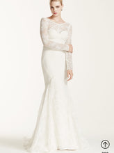 Load image into Gallery viewer, Zac Posen &#39;Lace&#39; size 6 used wedding dress front view on model
