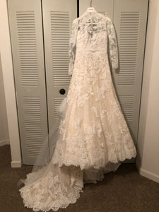 Pronovias 'Onia' size 6 new wedding dress front view on hanger