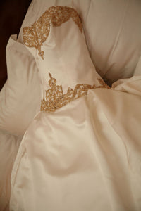 Amsale 'Embroidered' size 2 used wedding dress view of trim