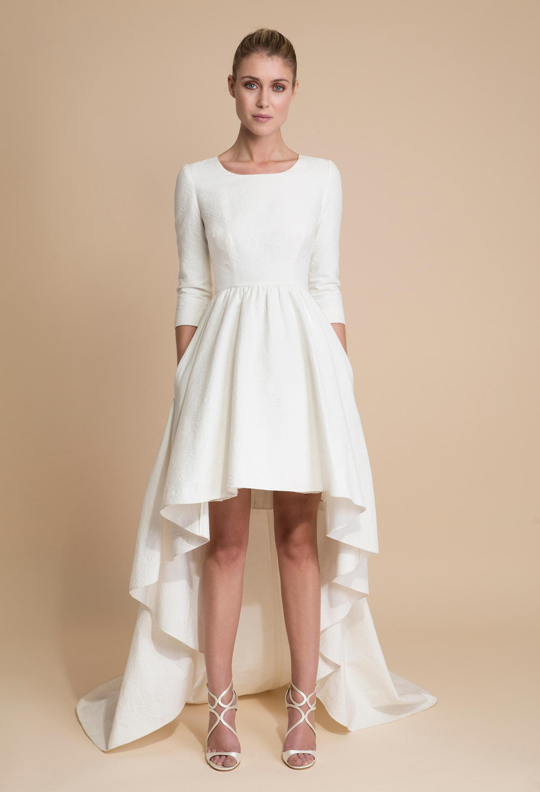 Delphine Manivet 'Florent' size 2 new wedding dress front view on model