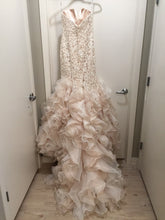 Load image into Gallery viewer, Madison James &#39;155&#39; size 8 new wedding dress back view on hanger
