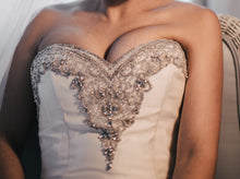 Load image into Gallery viewer, Victor Harper Couture &#39;206&#39; size 6 sample wedding dress front view on bride
