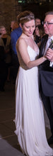 Load image into Gallery viewer, Christos &#39;Tinsley&#39; size 6 used wedding dress side view on bride
