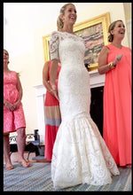 Load image into Gallery viewer, Marchesa lace 3/4 sleeve mermaid - Marchesa - Nearly Newlywed Bridal Boutique - 1
