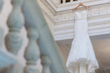 Load image into Gallery viewer, Aire Barcelona &#39;Amelie&#39; size 2 used wedding dress front view on hanger
