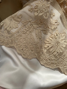 Helen Morley 'Antique Lace Strapless Fit to Flare'