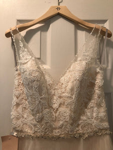 BHLDN 'Cassia' size 10 new wedding dress view of bodice