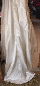 A.C.E. 'Exclusive Bridals' size 6 used wedding dress view of train
