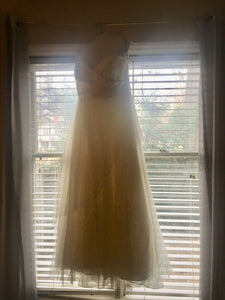 Jenny Yoo 'Georgeanne' size 14 used wedding dress front view on hanger