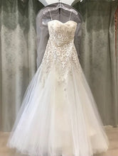 Load image into Gallery viewer, Carolina Herrera &#39;Eva&#39; size 8 sample wedding dress front view on hanger
