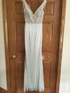 BHLDN 'Indiana' size 4 new wedding dress front view on hanger
