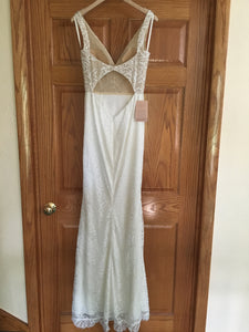 BHLDN 'Indiana' size 4 new wedding dress back view on hanger
