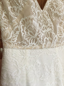 BHLDN 'Indiana' size 4 new wedding dress front view close up