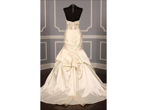 Kenneth Pool 'Emilia K434' size 4 used wedding dress back view on mannequin