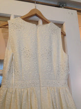 Load image into Gallery viewer, J Crew &#39;Beaded Silk&#39; size 6 new wedding dress back view on hanger
