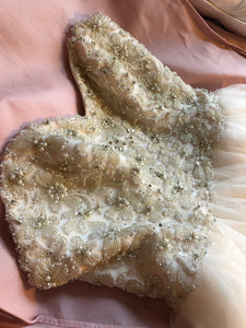 David Tutera 'Luca' size 14 new wedding dress view of bodice
