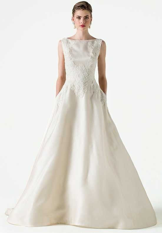 Anne Barge 'Devoted' size 6 new wedding dress front view on model