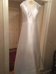 Mori Lee 'Maye' size 12 used wedding dress front view on hanger