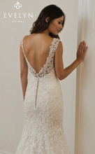 Load image into Gallery viewer, Custom Boutique &#39;290&#39; size 8 used wedding dress back view on model
