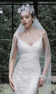 Maggie Sottero 'Marnie' size 4 new wedding dress front view close up on model