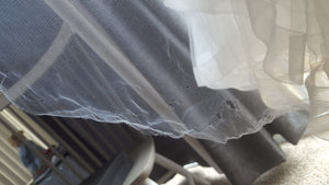 Pronovias 'Trinity' size 12 used wedding dress view of veil