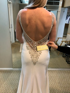 Allure 'Romance' size 10 new wedding dress back view on bride